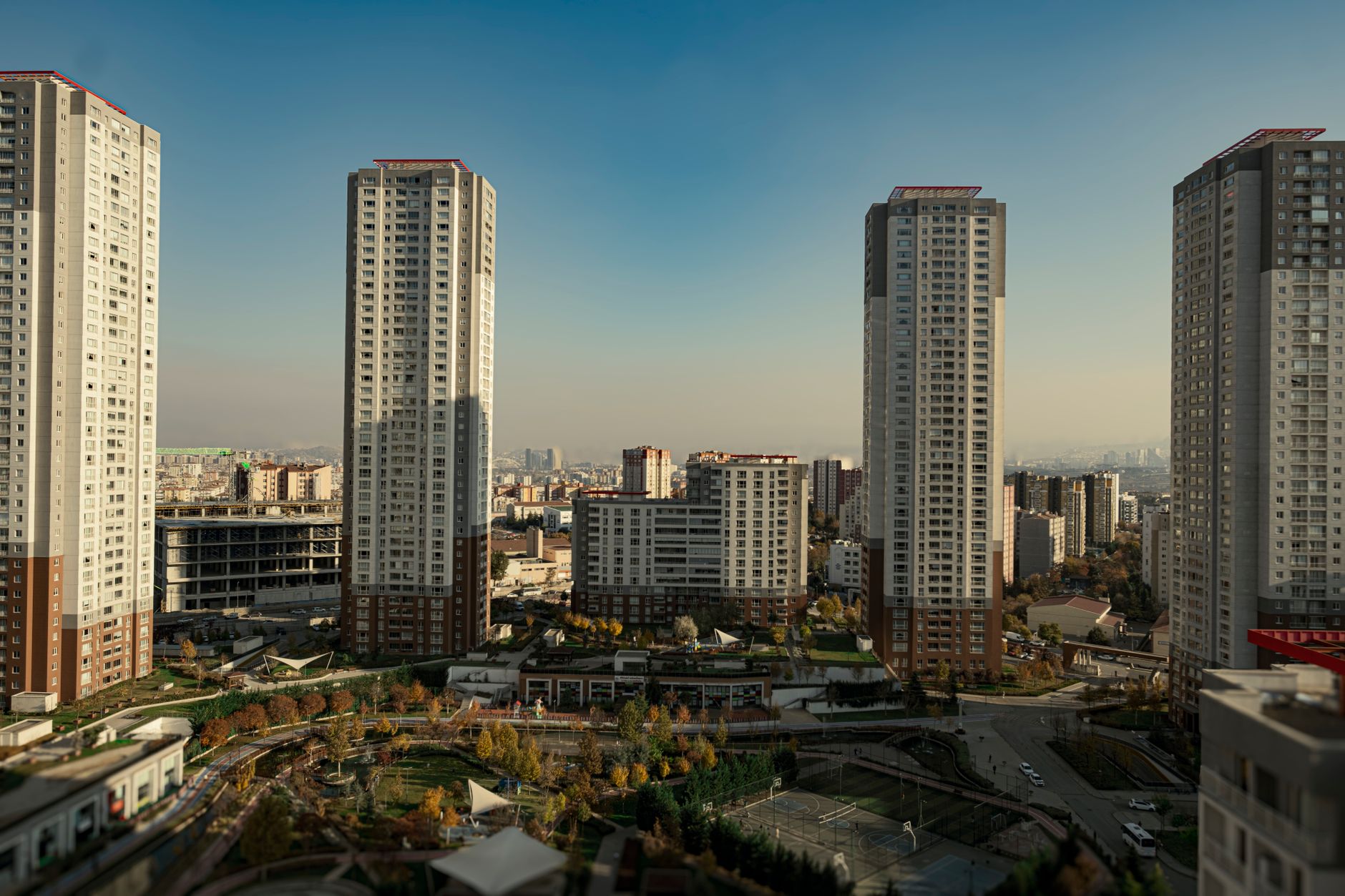 High-rise buildings in Ankara, Turkey showcasing modern architecture and urban living. — Play the Best 4D Online Lottery Game